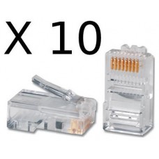 CONECTOR RJ45 CAT.5E BOLSA 10UD NANOCABLE